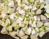 A picture of step 3 of Courgette spaghetti in cream sauce - gluten free, spiralized veg.