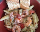 Une image de l'étape 4 de Penne Crevettes Saumon.