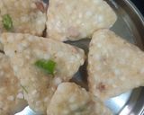 A picture of step 3 of Sabudana vada.