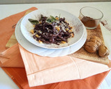 A picture of step 5 of Cocoa Tagliatelle with Butter, Sage, and Walnuts.