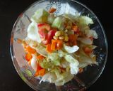 A picture of step 2 of Veg corn salad.