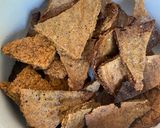 A picture of step 5 of Lentil Doritos! | best vegan snack for all 😃.