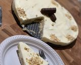 صورة لخطوة 2 من وصفة تشيز كيك بارد وسهل وخفيف وبمواد متوفره بكل بيت واقتصاديه 💕