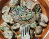 Foto del paso 6 de la receta Riñones de cerdo a la plancha con picadillo