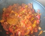 Lecsós karajszelet krumplipürével recept fázis 10 fotója