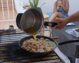 A picture of step 10 of My Grilling Spot Scallop Stew.
