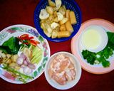 รูปขั้นตอนการทำที่ 3 ของ ต้มยำน้ำใสแฟรงก์เฟิร์ตไก่หนังกรอบ