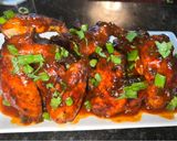 A picture of step 3 of Pineapple Jerk Wings.
