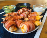 A picture of step 8 of Bacon wrapped Cheddar Chicken.