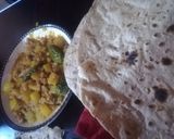 A picture of step 4 of Alu qeema.