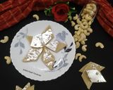 A picture of step 1 of Kaju Katli.