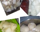 A picture of step 1 of Sakwara da Miyar Agushi😘.