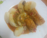 Foto del paso 3 de la receta: Merluza con mejillones en salsa de calamares