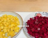 A picture of step 2 of Colorful Fruit Panna Cotta.