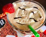 A picture of step 3 of Ragi chocolate milkshake || Fingermillet chocolate smoothie recipe.