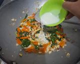 Foto langkah ke 6 dari resep Cah Sawi Hijau Wortel Telur🥬🥕🍳Simpel, sehat, dan kuahnya gurih bening.