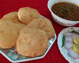 A picture of step 14 of Amritsari Pindi Chole with Bhature.