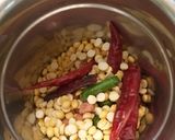 A picture of step 2 of Peanut and Roasted gram dal chutney.