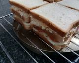 A picture of step 3 of 3 Layered Harissa Cheese  Coleslaw Veg Toast Sandwich!.