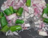 A picture of step 3 of Fried Kholar Beans with Napa (Kidney Beans with Basil).