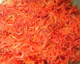 A picture of step 1 of Carrot halwa with condensed milk.