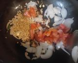 A picture of step 5 of Kundru peanut masala with roti (dinner sabji).