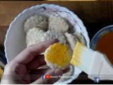 ขนมปังหน้าหมู สูตรอบ ไม่ใช้น้ำมัน