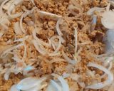 A picture of step 1 of Chicken qeema for stuffing.
