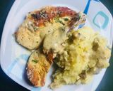 Foto del paso 3 de la receta: Pollo en salsa de hongos con cebolla