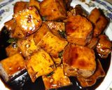 Foto langkah ke 3 dari resep Tahu kuning kecap pedas vegetarian.