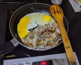 A picture of step 4 of Sausage Sphaghetti.