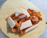 A picture of step 4 of Chicken Quesadillas.