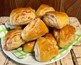 Sonkás - sajtos háromszög recept fázis 11 fotója