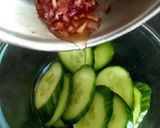 A picture of step 5 of Sweet & Spicy Cucumber spring recipe 💜#Kitchenwordsearch.