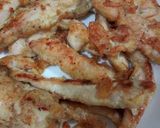 A picture of step 5 of Sesame pineApple chicken with Rice nd PINEAPPLE AND APPLE SAUCE.