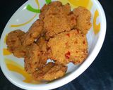 A picture of step 3 of Garri Fritters(Garin Rogo).