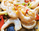 A picture of step 3 of Shrimp Fajitas.