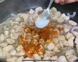 A picture of step 6 of Chicken Cheese Fajita Sandwich.