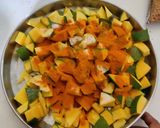 A picture of step 1 of Mango pickle.