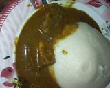 A picture of step 1 of Kuka soup.