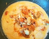 Foto del paso 4 de la receta: Vieiras y langostinos a la crema de cava
