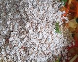 A picture of step 3 of Savory healthy porridge oats.