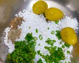 A picture of step 1 of Sabudana Pops.