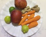 A picture of step 1 of Carrot and apple drink.