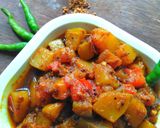 कद्दू टमाटर की सब्जी (kaddu tamatar ki sabzi recipe in Hindi) रेसिपी चरण 7 फोटो