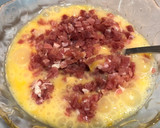 Foto del paso 2 de la receta: Tortilla francesa de jamón serrano y queso