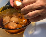 Foto del paso 8 de la receta: Huevos mollet, verdura y langostinos