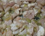 A picture of step 2 of Lime cumin chicken enchiladas.