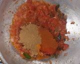 A picture of step 7 of Fish thali - Rice with Fish curry, fish fry, and spiced buttermilk.