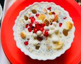 A picture of step 3 of Chia seeds banana apple pudding (healthy breakfast).